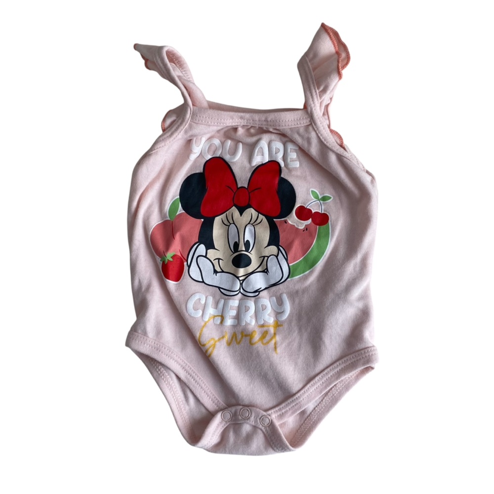 Disney Baby Minnie Mouse Cherry Sweet Onesie – Size 18 Months